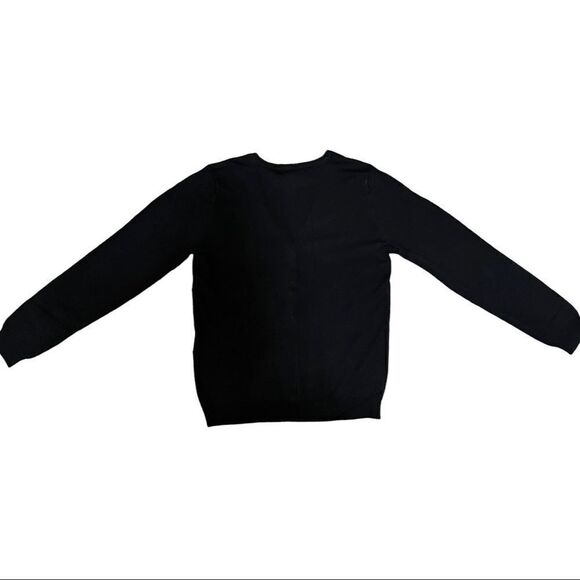 Vero Moda Vmnellie Glory Long Sleeve V-Neck Cardigan in Black - Picture 3 of 8